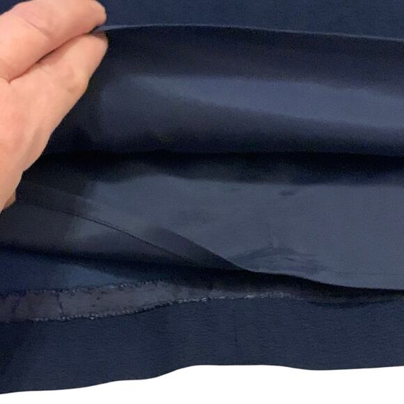 Trina Turk Shiraz Womens Shift Dress NWT Navy Blue Sz 6 Embellished Long Sleeve - Picture 7 of 16